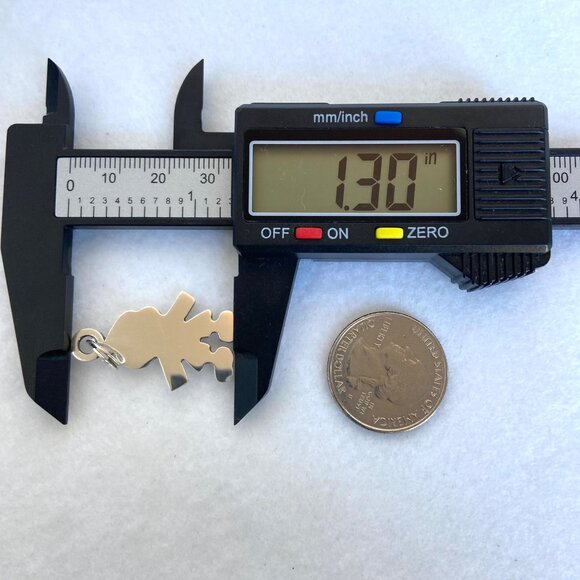 VTG Solid Sterling Silver 925 Boy Male Child Silhouette Pendant Charm - Picture 9 of 11